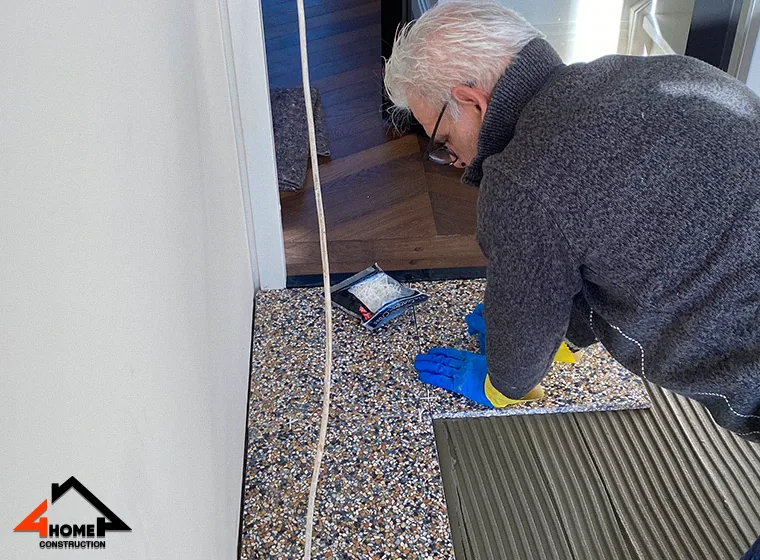 4Home Construction preparing flooring work